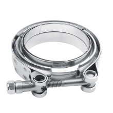 2.5" V Band Clamp Interlocking Flange Set Stainless Steel Exhaust Clamps